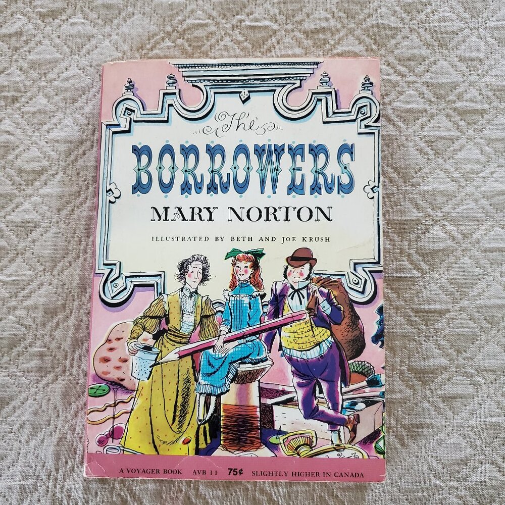 The Borrowers Mary Norton 1953 Vintage Paperback 53-7870 VG Condition